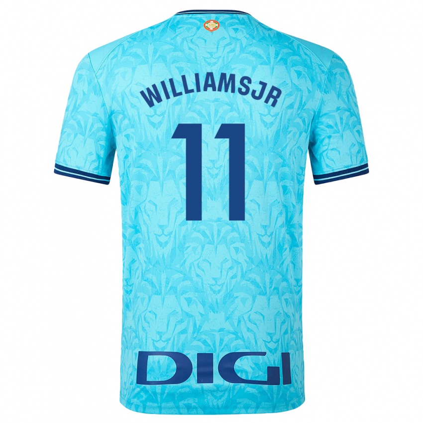 Criança Camisola Nico Williams #11 Céu Azul Alternativa 2023/24 Camisa