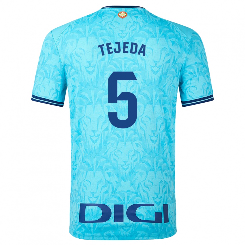 Criança Camisola Diego Tejeda #5 Céu Azul Alternativa 2023/24 Camisa