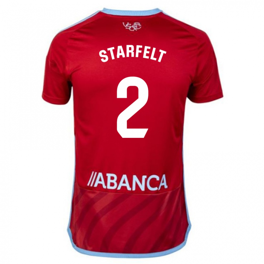 Criança Camisola Carl Starfelt #2 Vermelho Alternativa 2023/24 Camisa