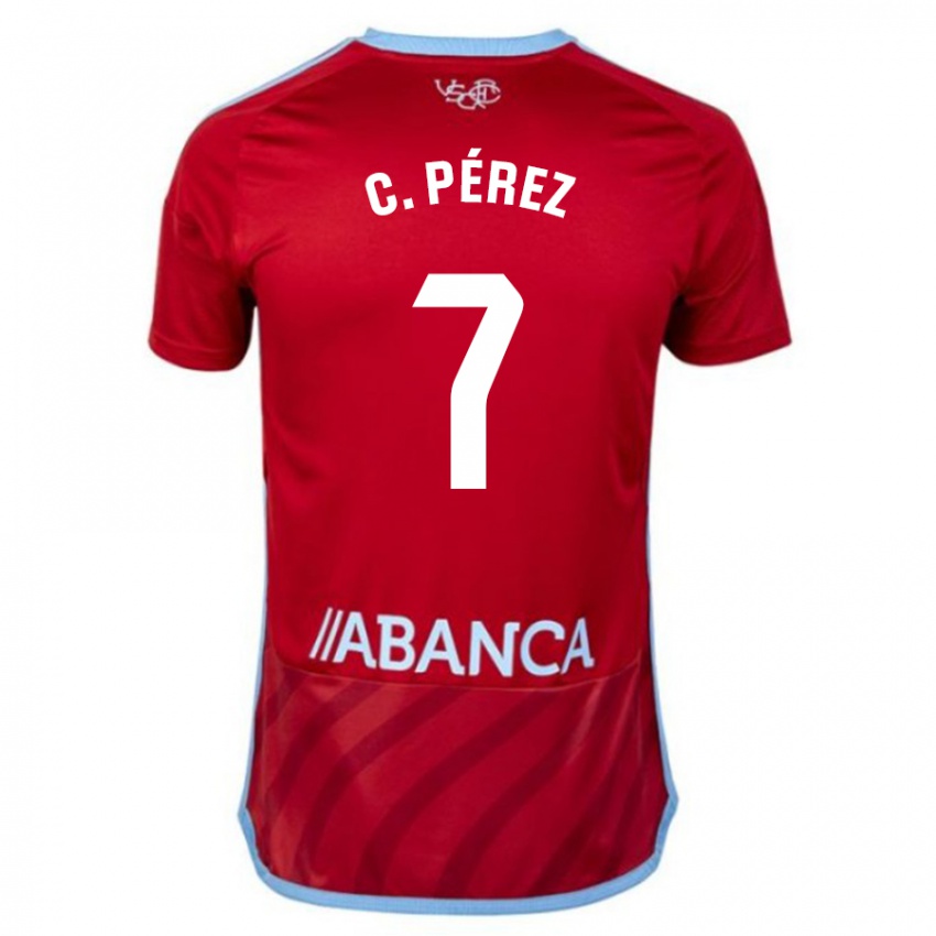 Criança Camisola Carles Pérez #7 Vermelho Alternativa 2023/24 Camisa