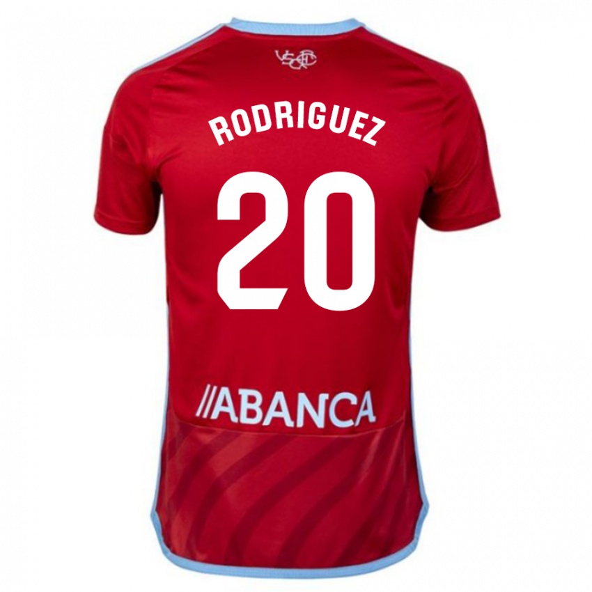 Criança Camisola Javi Rodríguez #20 Vermelho Alternativa 2023/24 Camisa
