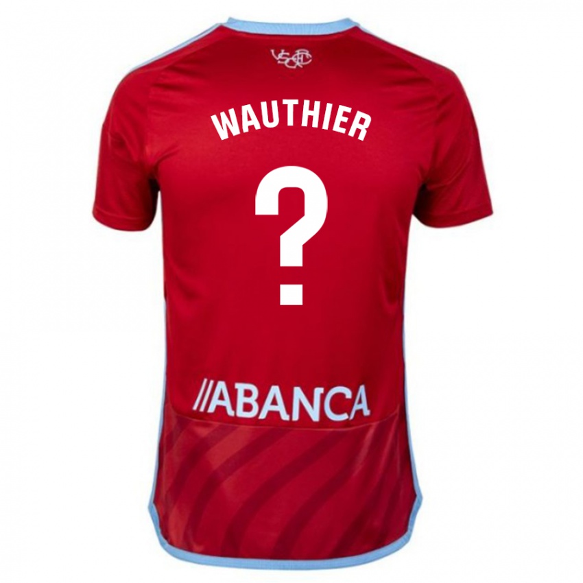Criança Camisola Hugo Wauthier #0 Vermelho Alternativa 2023/24 Camisa