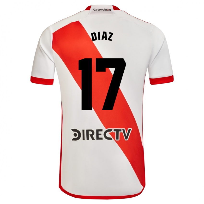 Homem Camisola Paulo Diaz #17 Branco Vermelho Principal 2023/24 Camisa