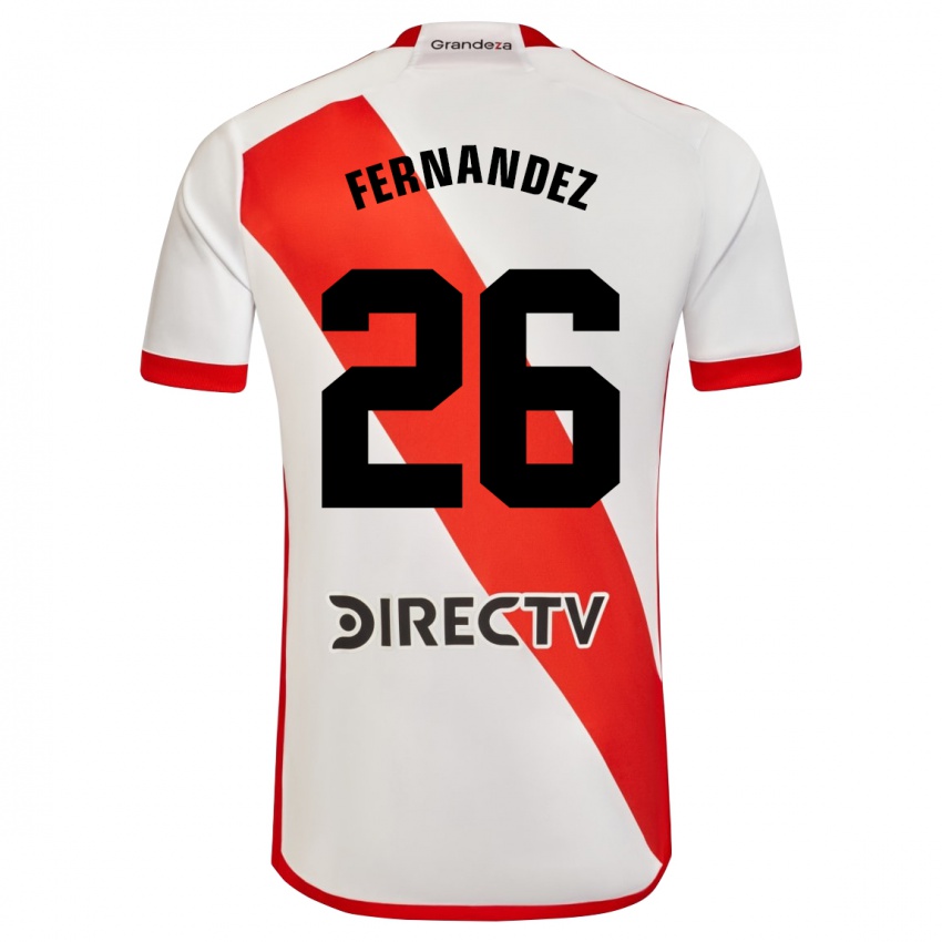 Homem Camisola Nacho Fernández #26 Branco Vermelho Principal 2023/24 Camisa