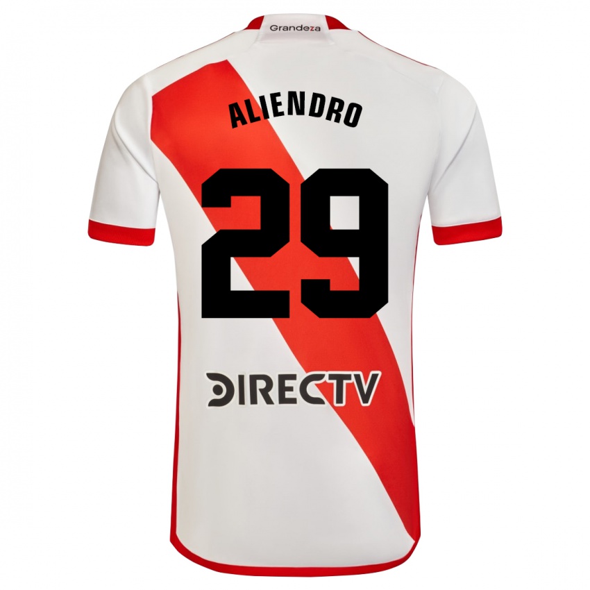 Homem Camisola Rodrigo Aliendro #29 Branco Vermelho Principal 2023/24 Camisa