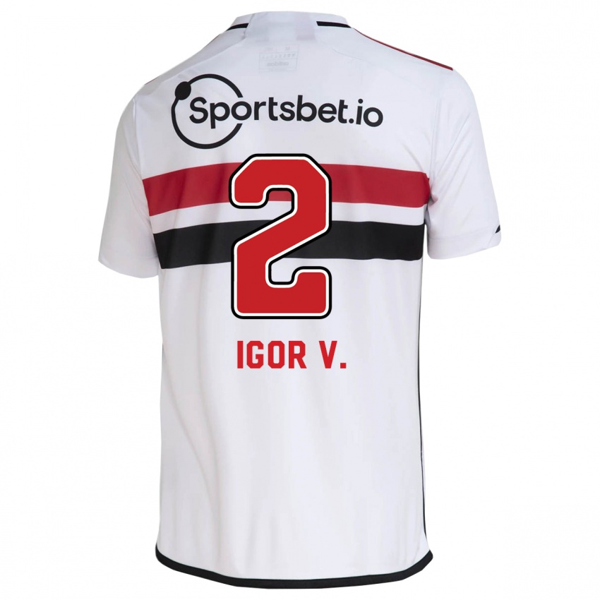 Homem Camisola Igor Vinicius #2 Branco Principal 2023/24 Camisa