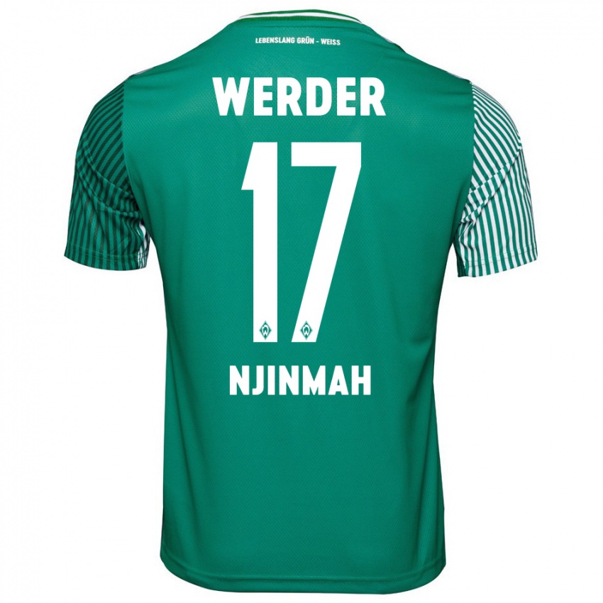Homem Camisola Justin Njinmah #17 Verde Principal 2023/24 Camisa