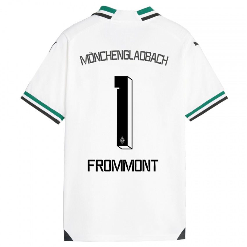 Homem Camisola Romina Frommont #1 Branco Verde Principal 2023/24 Camisa
