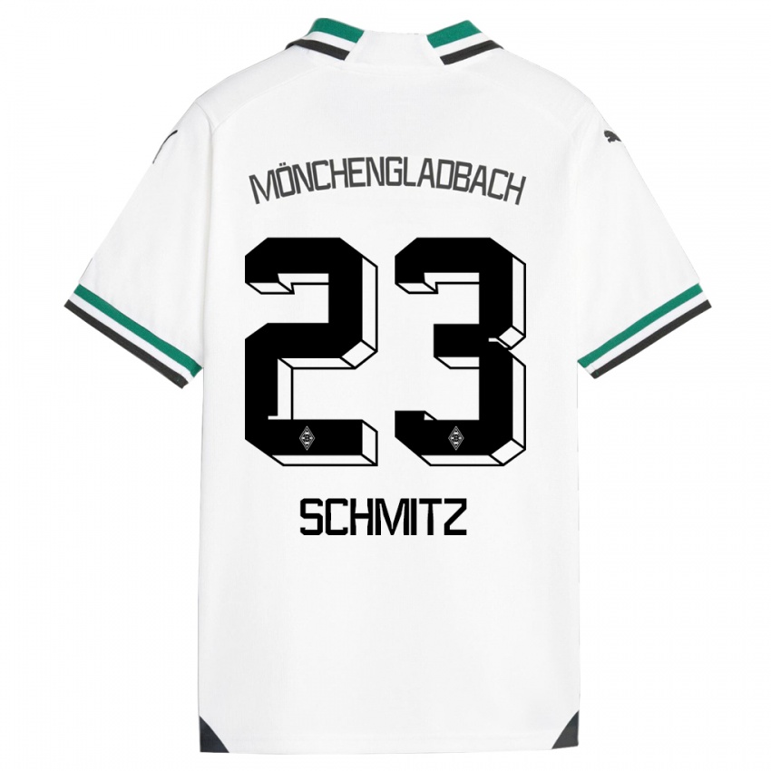 Homem Camisola Sarah Schmitz #23 Branco Verde Principal 2023/24 Camisa