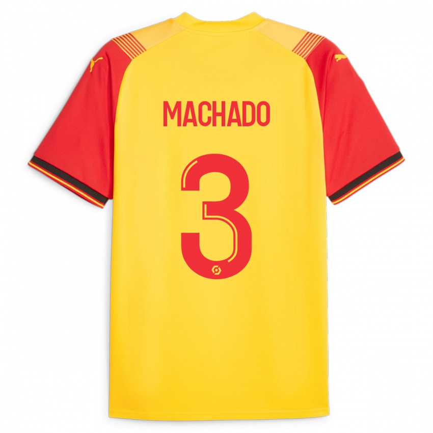 Homem Camisola Deiver Machado #3 Amarelo Principal 2023/24 Camisa