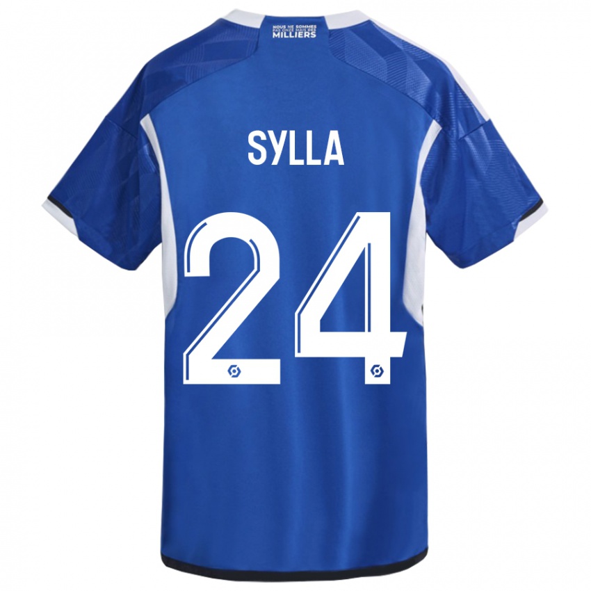 Homem Camisola Abakar Sylla #24 Azul Principal 2023/24 Camisa