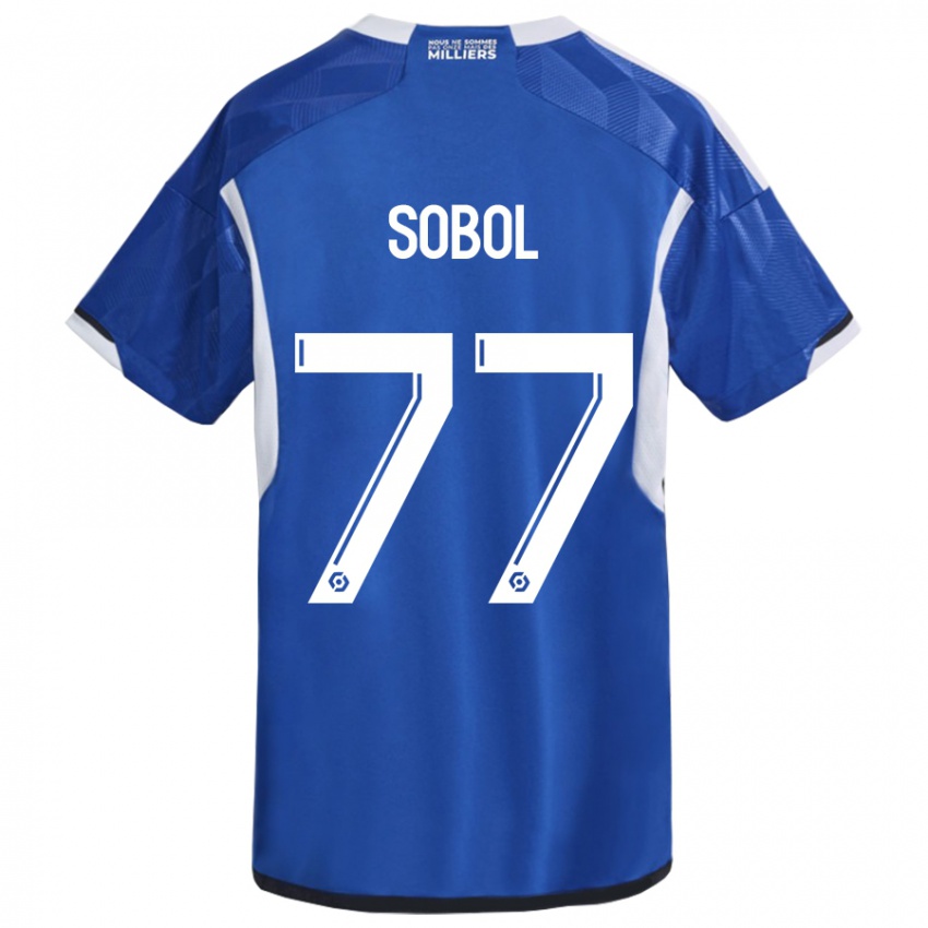 Homem Camisola Eduard Sobol #77 Azul Principal 2023/24 Camisa