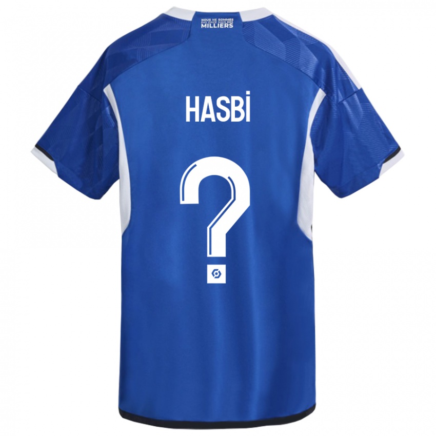Homem Camisola Walid Hasbi #0 Azul Principal 2023/24 Camisa
