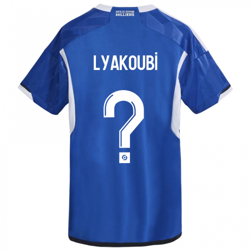 Homem Camisola Oussama Lyakoubi #0 Azul Principal 2023/24 Camisa