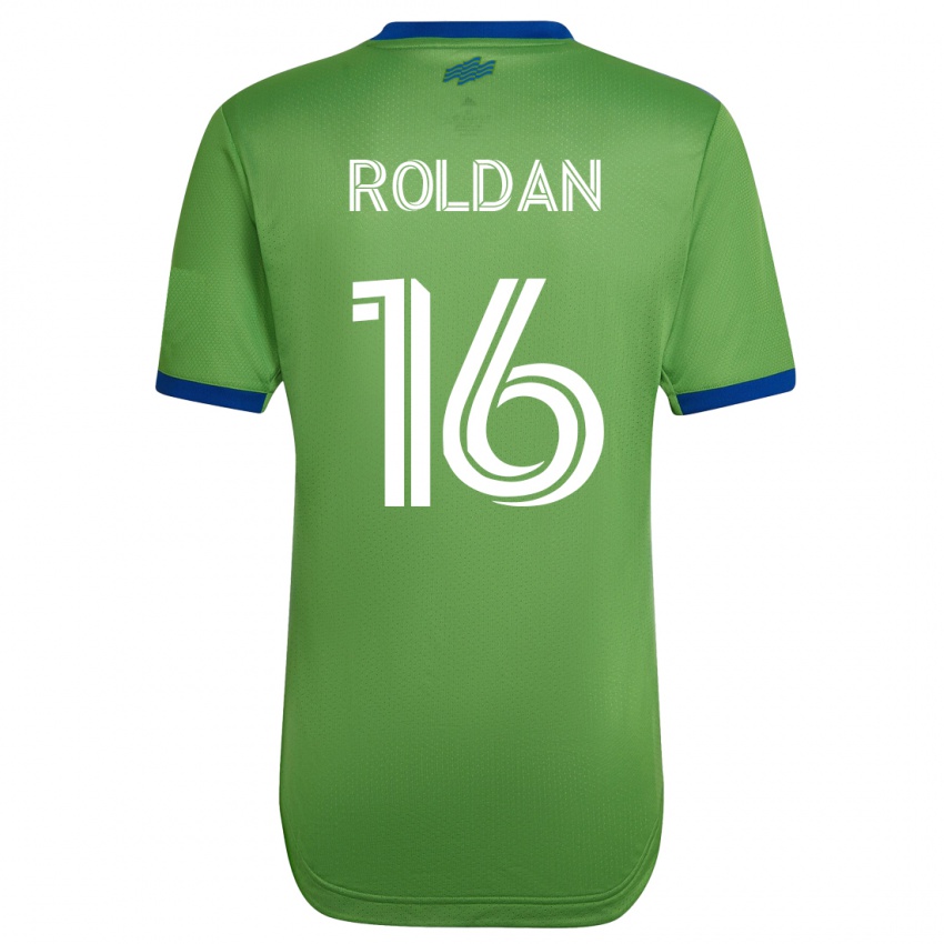 Homem Camisola Álex Roldán #16 Verde Principal 2023/24 Camisa