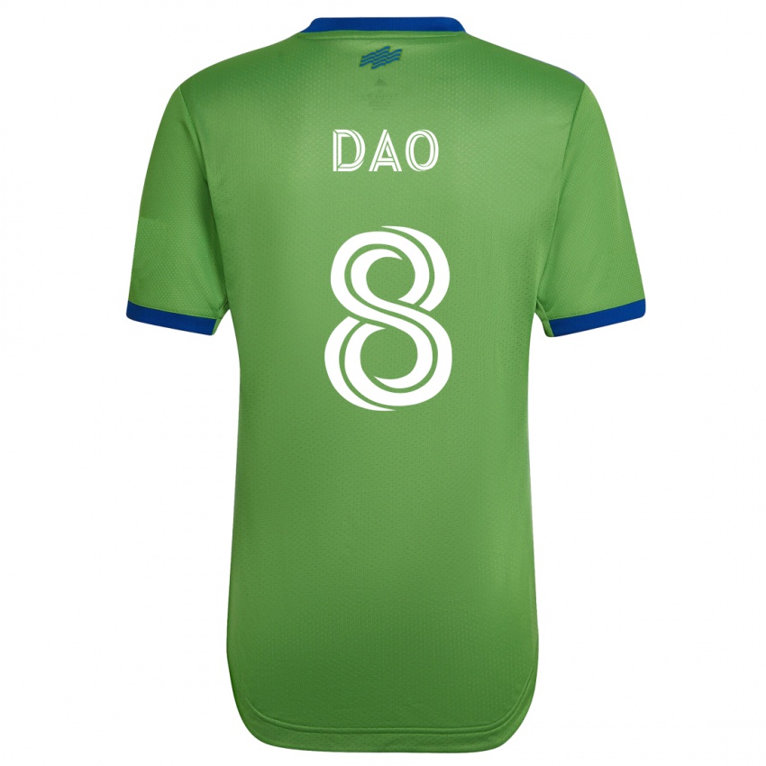 Homem Camisola Kaylee Dao #8 Verde Principal 2023/24 Camisa