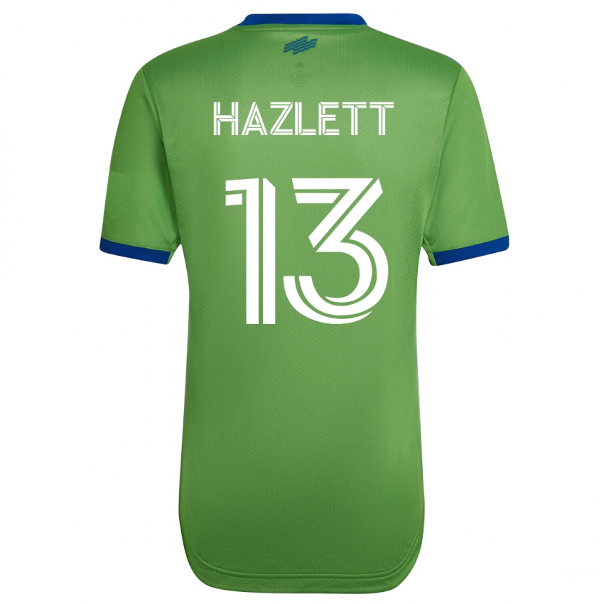 Homem Camisola Kimberly Hazlett #13 Verde Principal 2023/24 Camisa