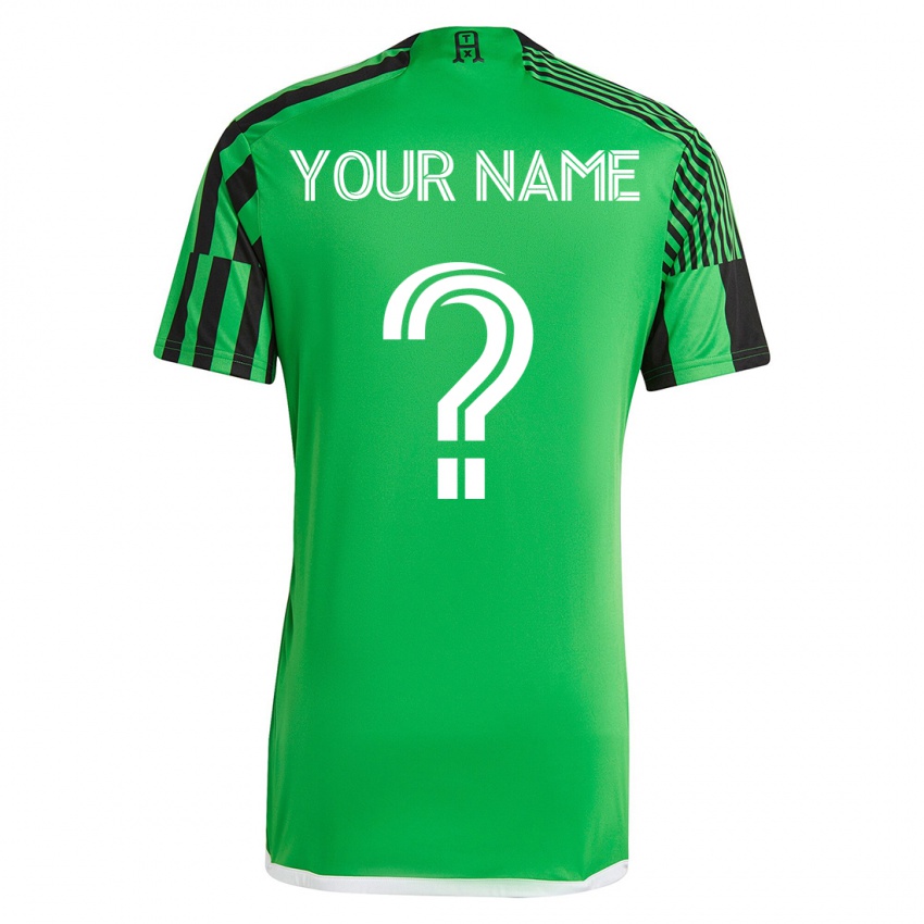 Homem Camisola Seu Nome #0 Verde Preto Principal 2023/24 Camisa