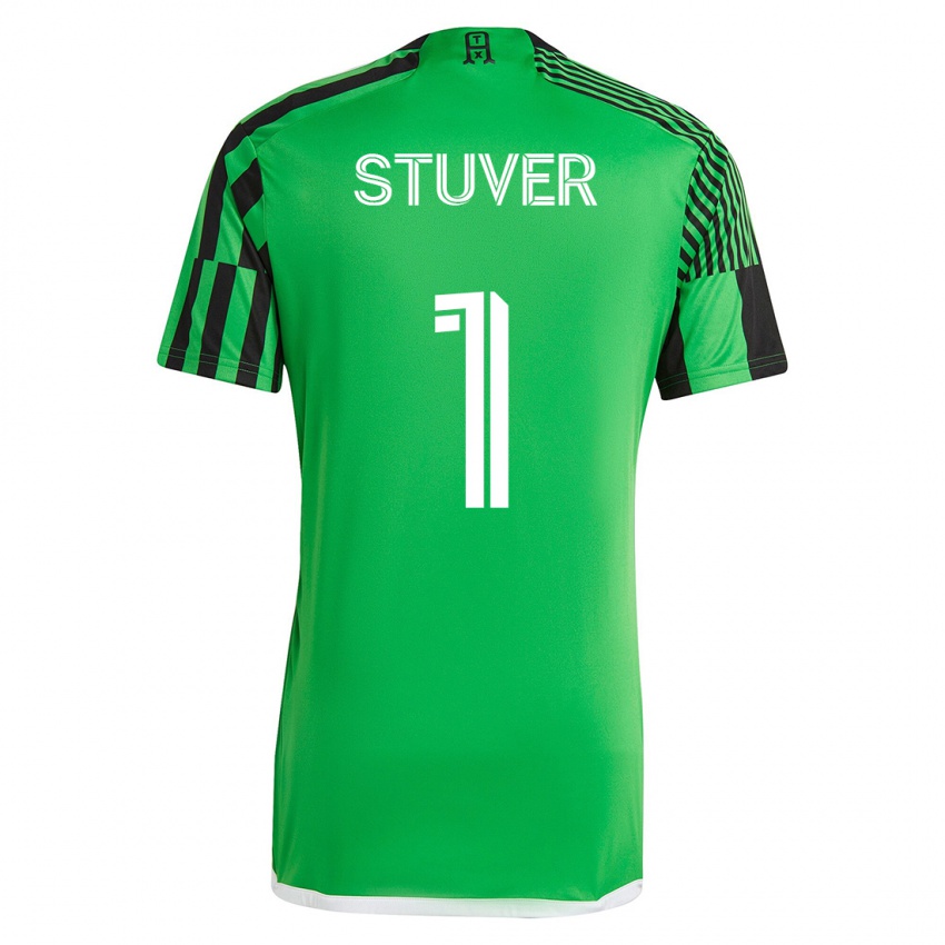 Homem Camisola Brad Stuver #1 Verde Preto Principal 2023/24 Camisa