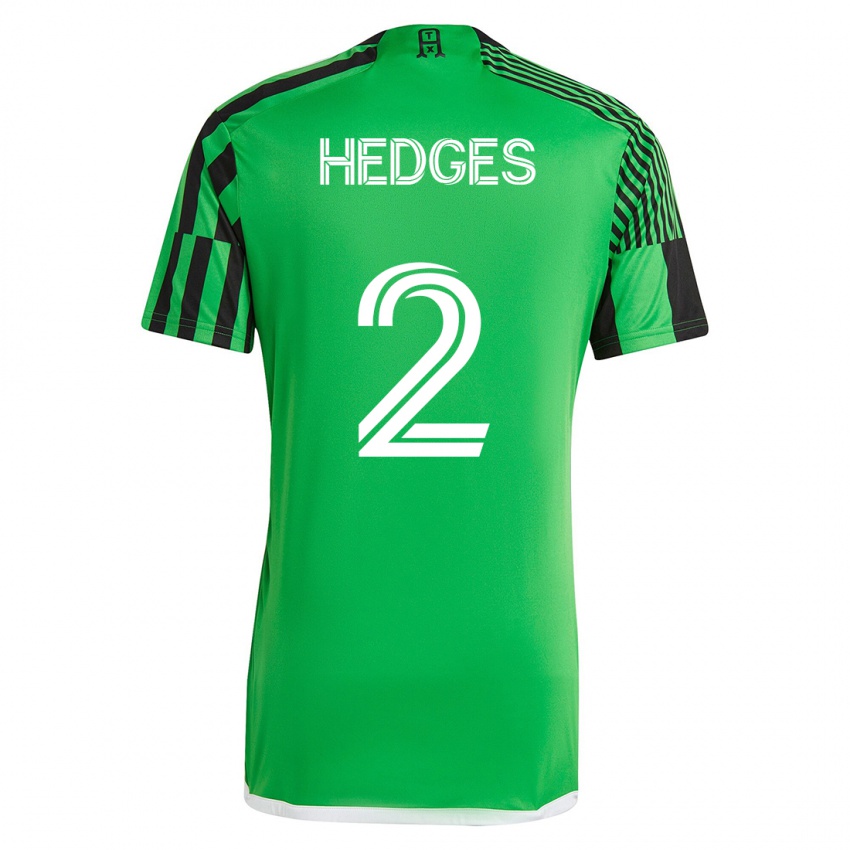 Homem Camisola Matt Hedges #2 Verde Preto Principal 2023/24 Camisa