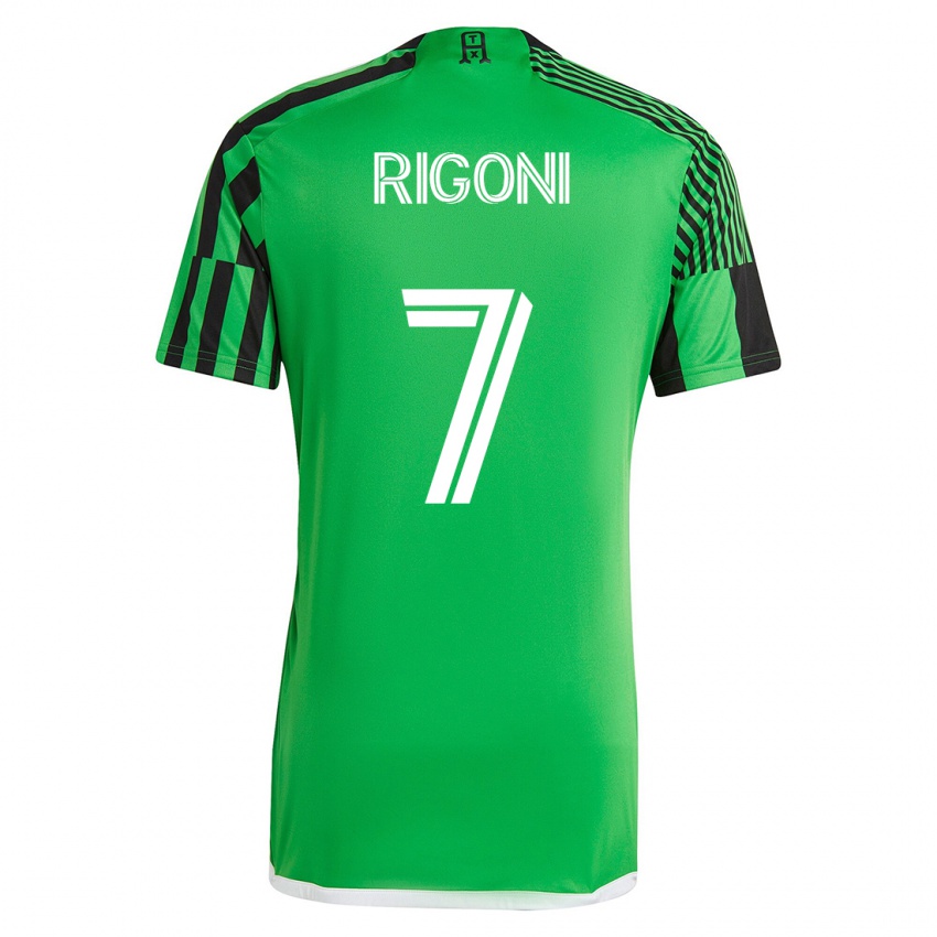 Homem Camisola Emiliano Rigoni #7 Verde Preto Principal 2023/24 Camisa