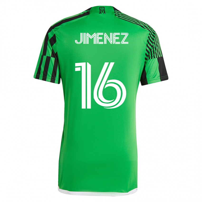 Homem Camisola Héctor Jiménez #16 Verde Preto Principal 2023/24 Camisa