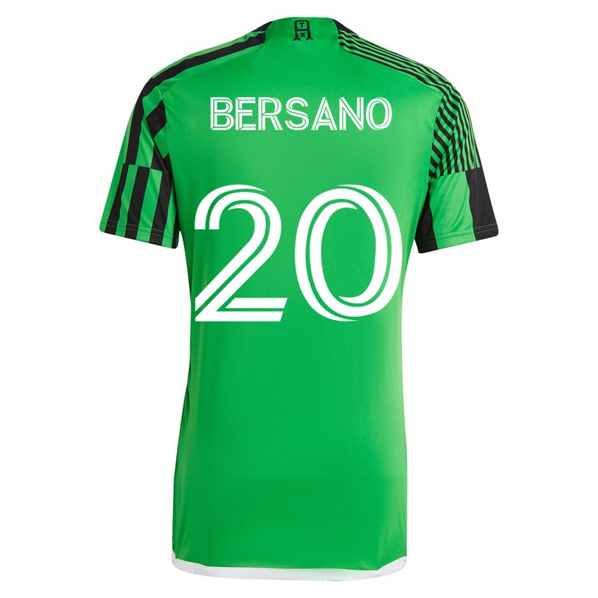 Homem Camisola Matt Bersano #20 Verde Preto Principal 2023/24 Camisa