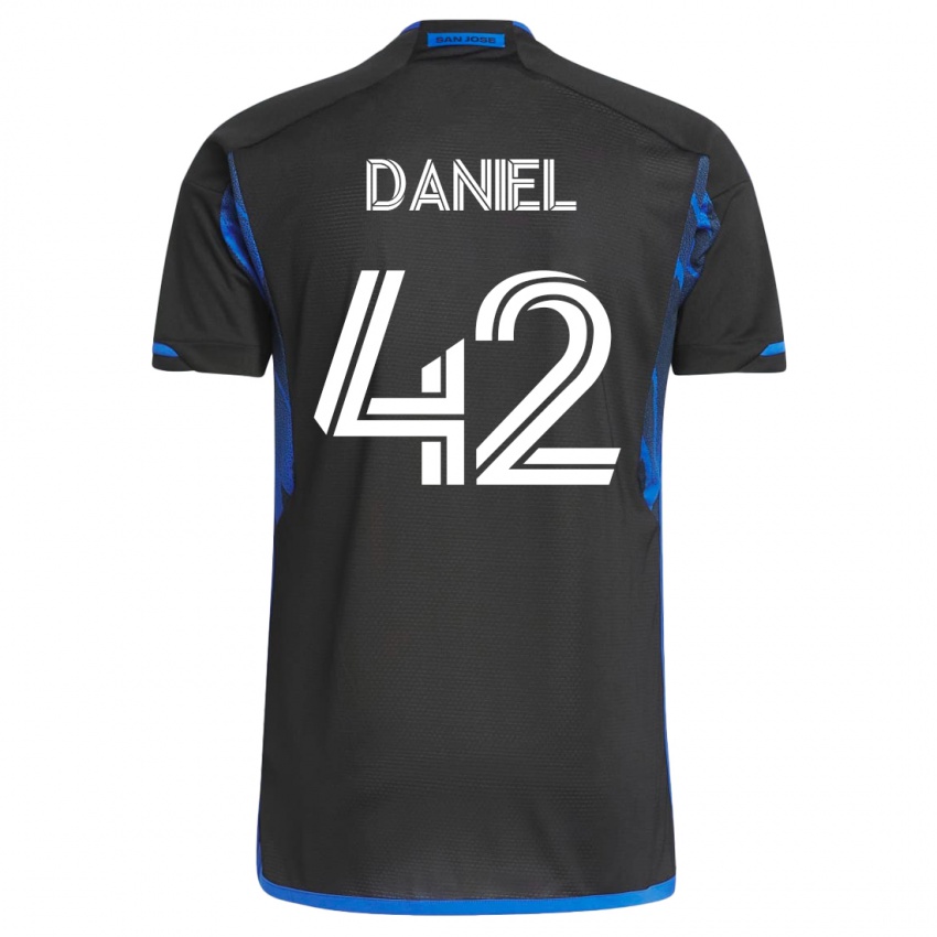 Homem Camisola Daniel #42 Azul Preto Principal 2023/24 Camisa