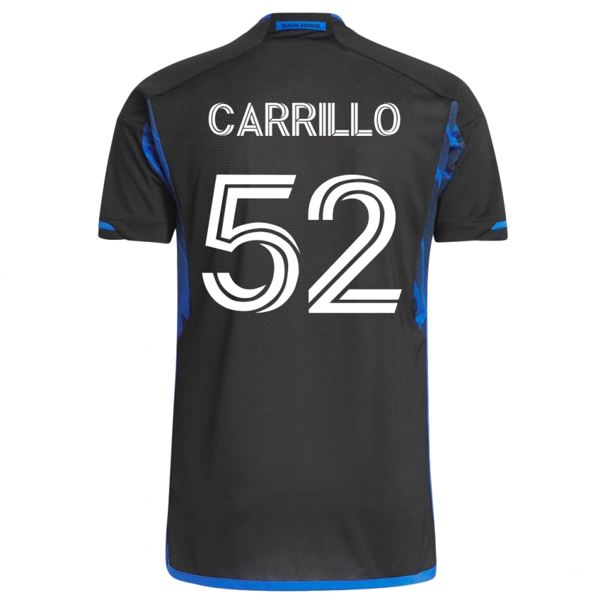 Homem Camisola Israel Carrillo #52 Azul Preto Principal 2023/24 Camisa