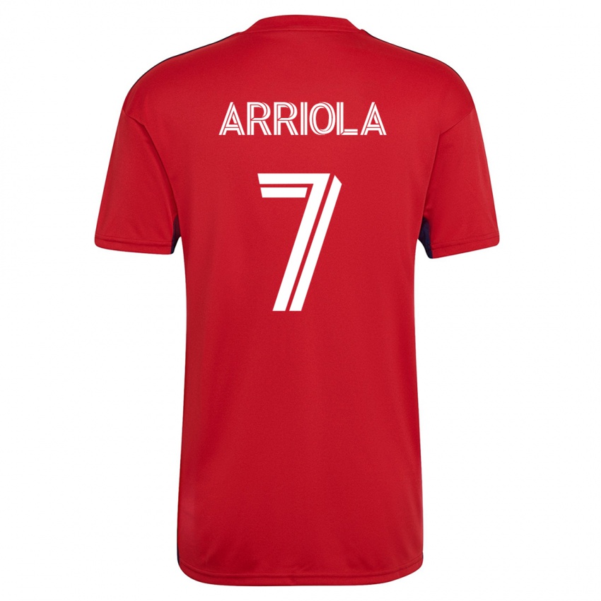 Homem Camisola Paul Arriola #7 Vermelho Principal 2023/24 Camisa