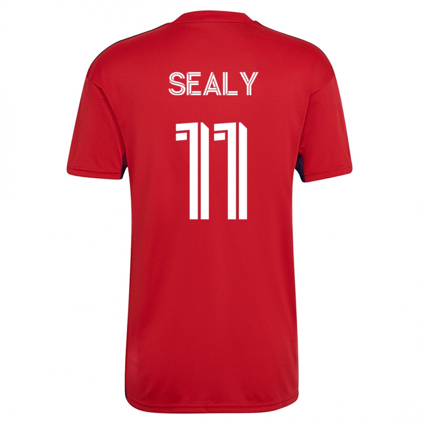 Homem Camisola Dante Sealy #11 Vermelho Principal 2023/24 Camisa