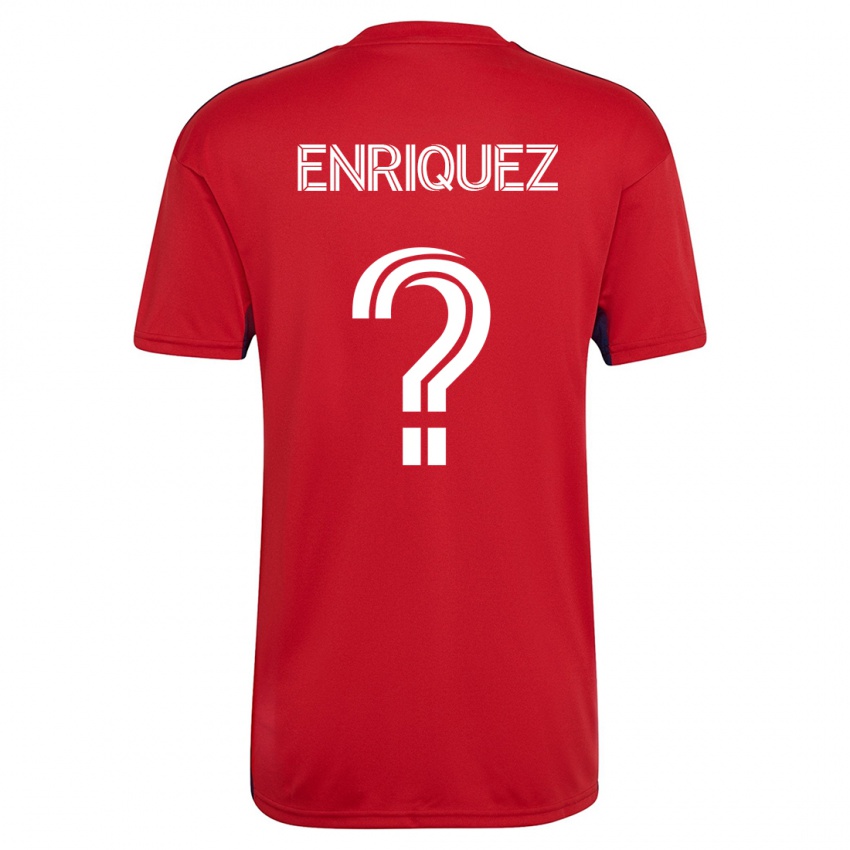 Homem Camisola Fabian Enriquez #0 Vermelho Principal 2023/24 Camisa