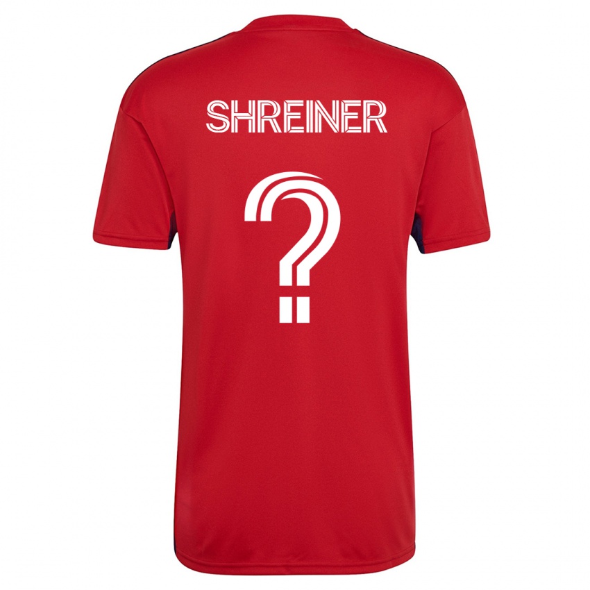 Homem Camisola Luke Shreiner #0 Vermelho Principal 2023/24 Camisa