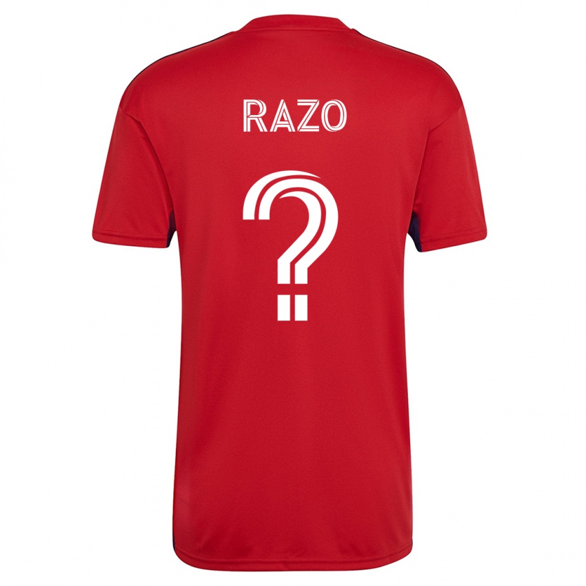 Homem Camisola Edgar Razo #0 Vermelho Principal 2023/24 Camisa