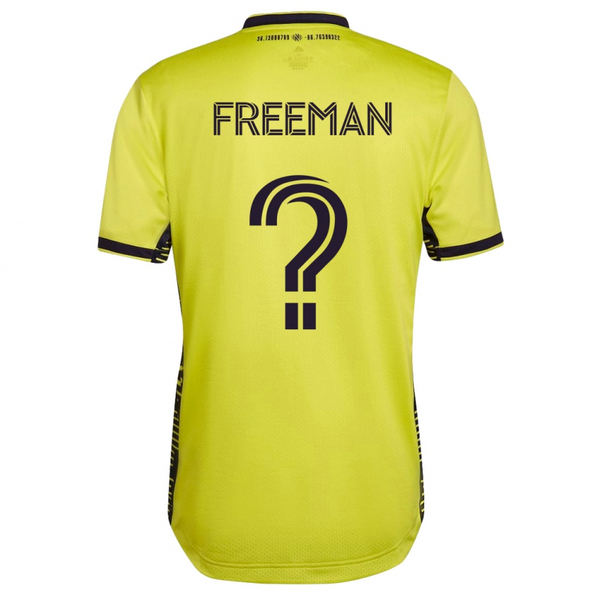 Homem Camisola Tyler Freeman #0 Amarelo Principal 2023/24 Camisa