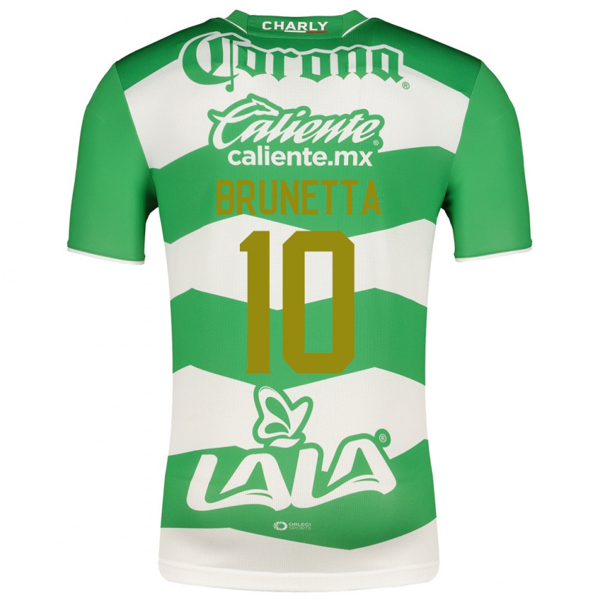 Homem Camisola Juan Brunetta #10 Verde Principal 2023/24 Camisa