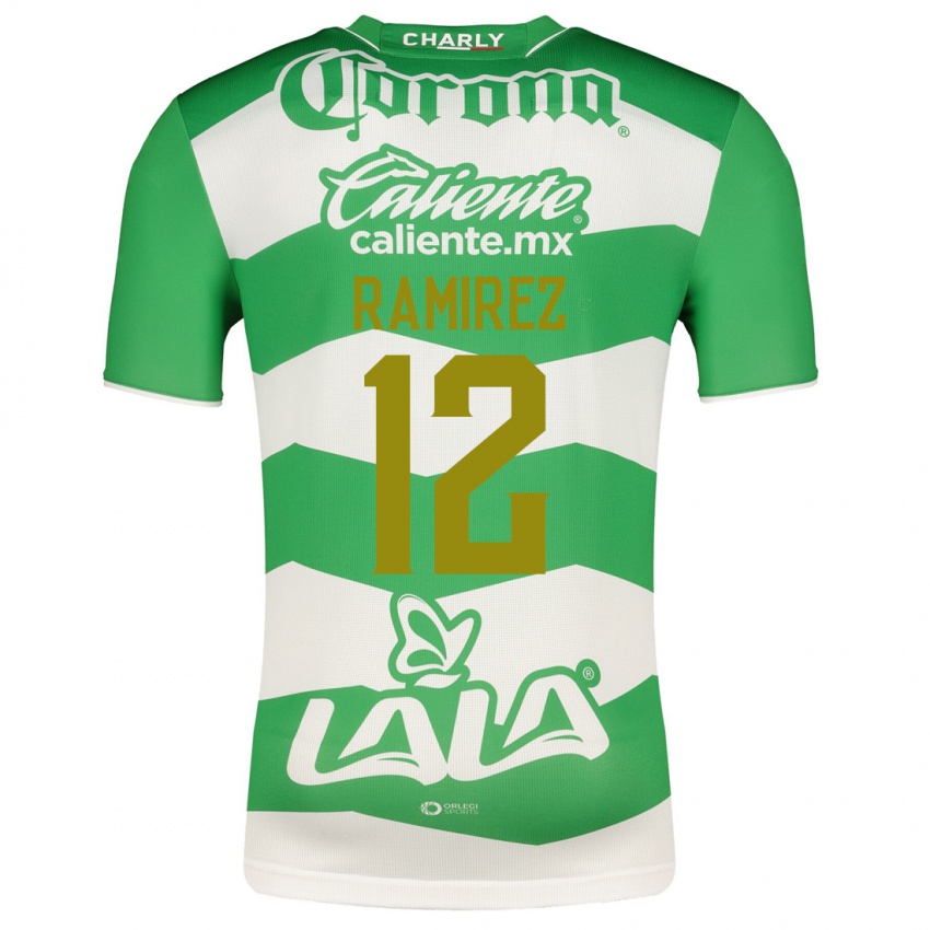 Homem Camisola Santiago Ramírez #12 Verde Principal 2023/24 Camisa