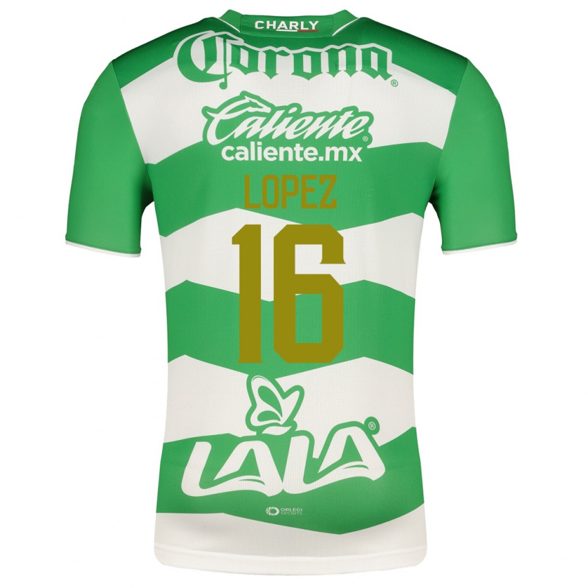 Homem Camisola Aldo López #16 Verde Principal 2023/24 Camisa