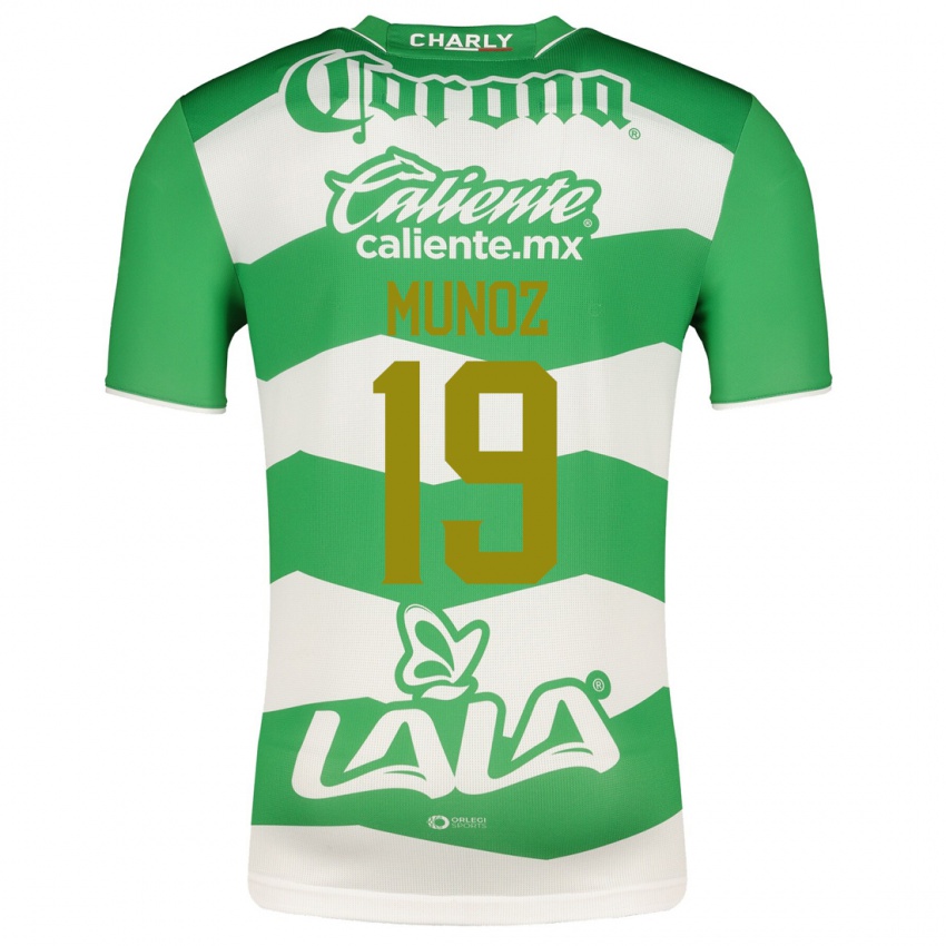 Homem Camisola Santiago Munoz #19 Verde Principal 2023/24 Camisa