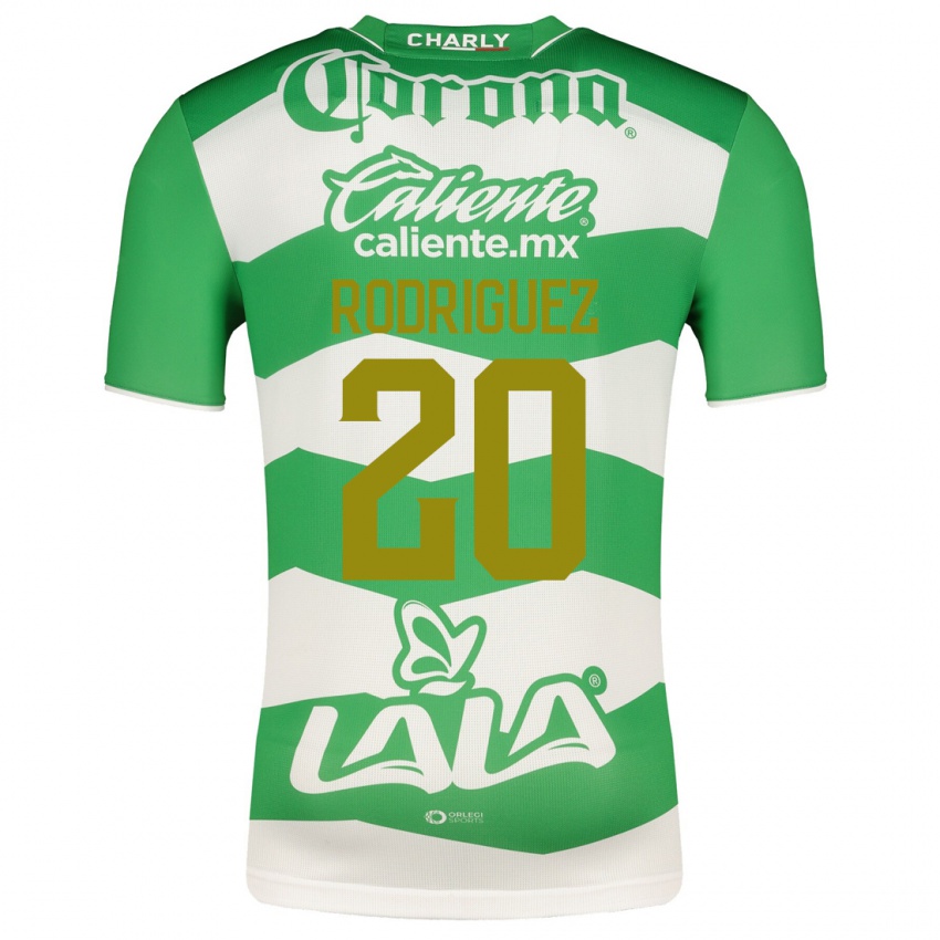 Homem Camisola Hugo Rodriguez #20 Verde Principal 2023/24 Camisa