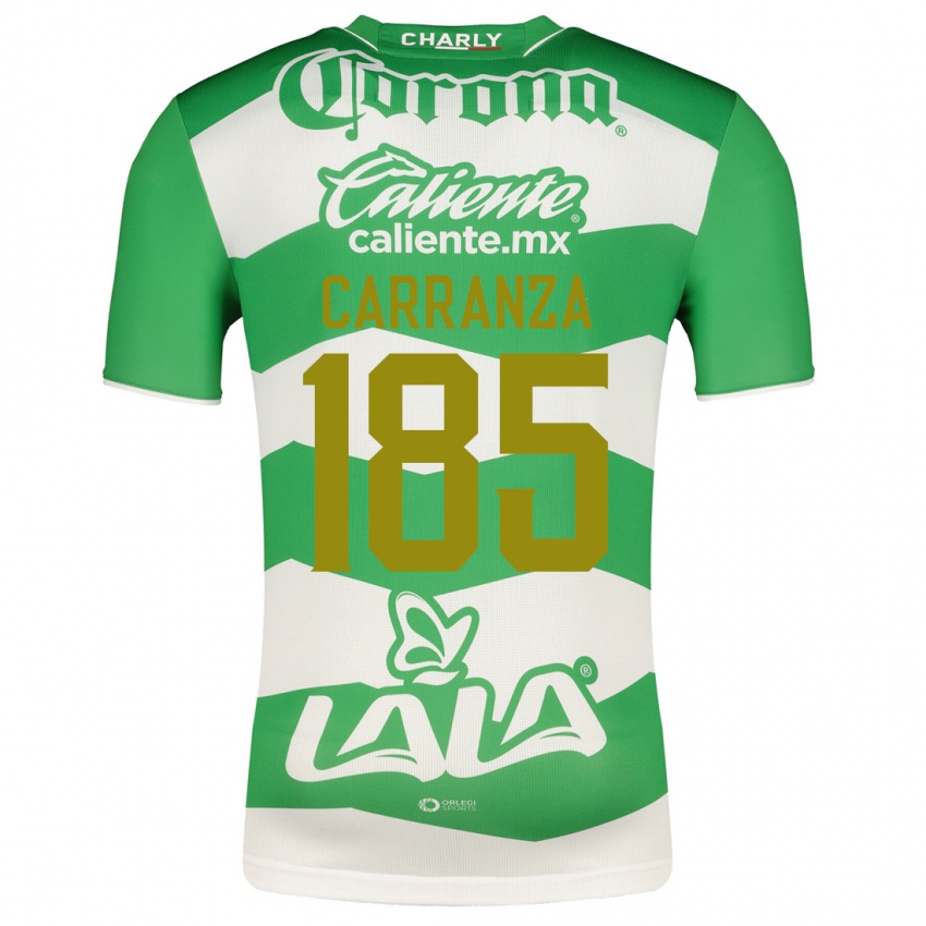 Homem Camisola Héctor Carranza #185 Verde Principal 2023/24 Camisa