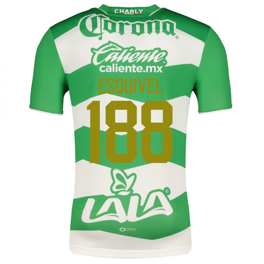 Homem Camisola Bruno Esquivel #188 Verde Principal 2023/24 Camisa