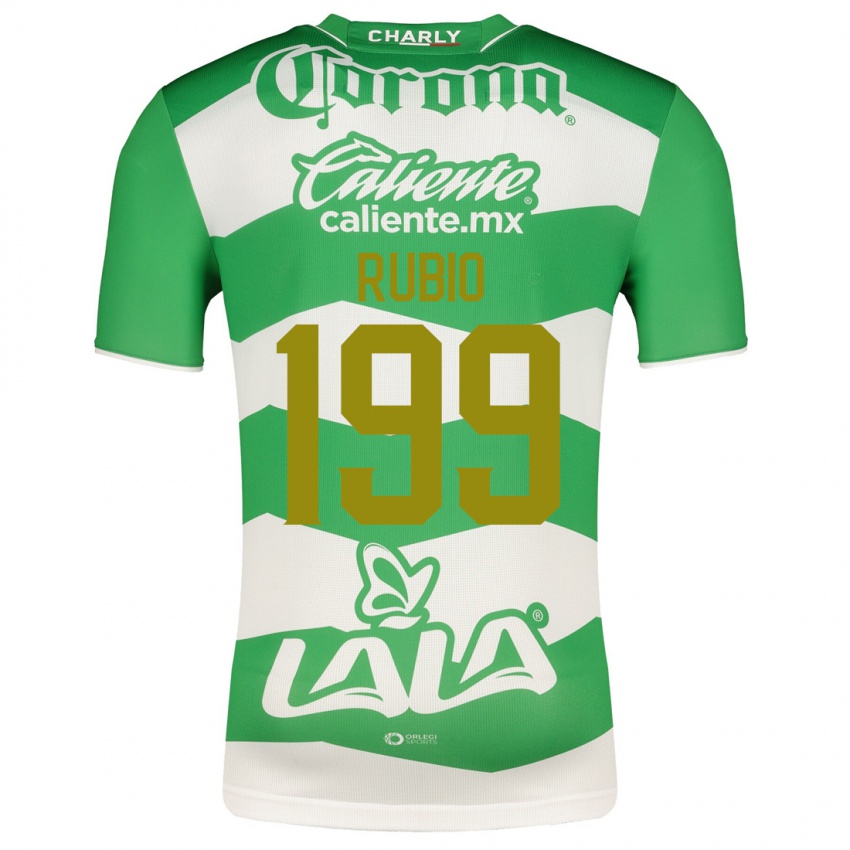 Homem Camisola Ronaldo Rubio #199 Verde Principal 2023/24 Camisa