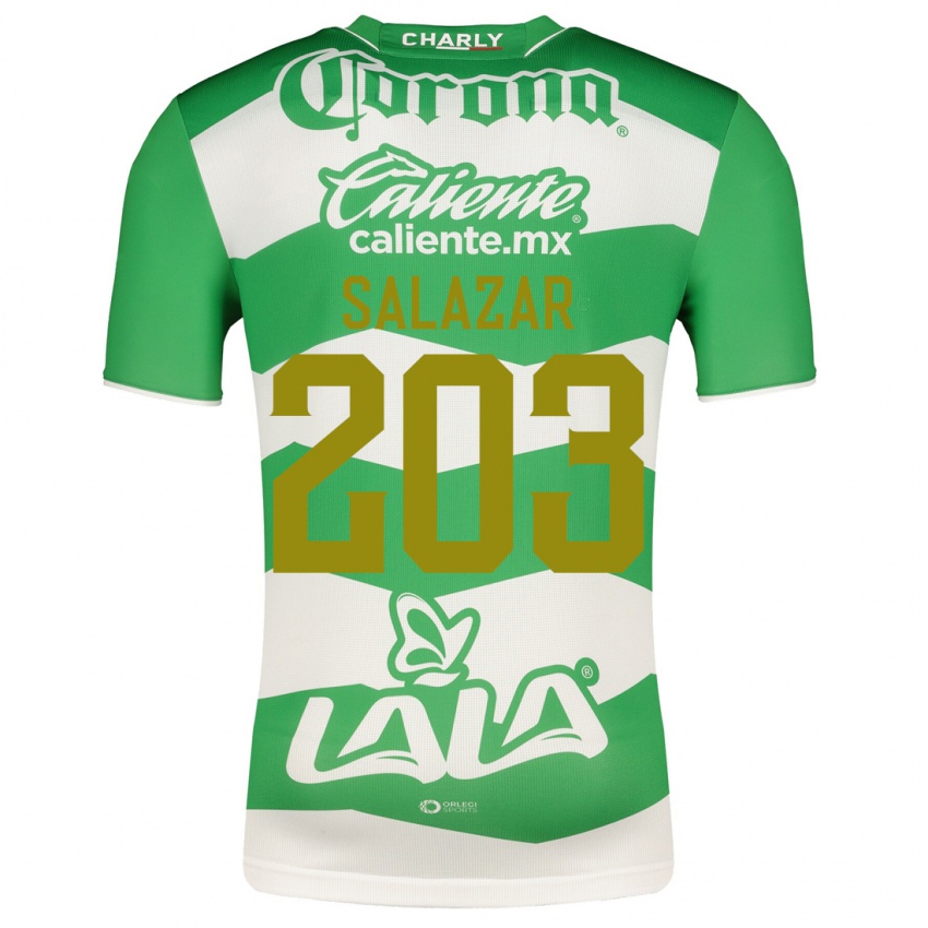 Homem Camisola Roberto Salazar #203 Verde Principal 2023/24 Camisa