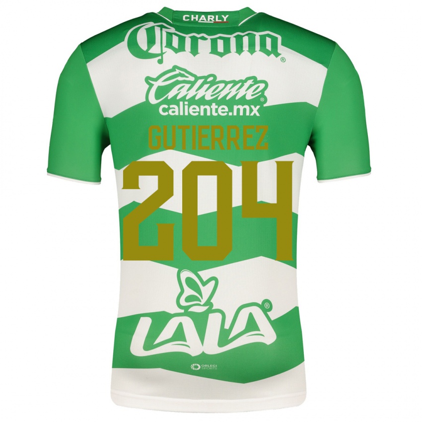 Homem Camisola Gabriel Gutiérrez #204 Verde Principal 2023/24 Camisa