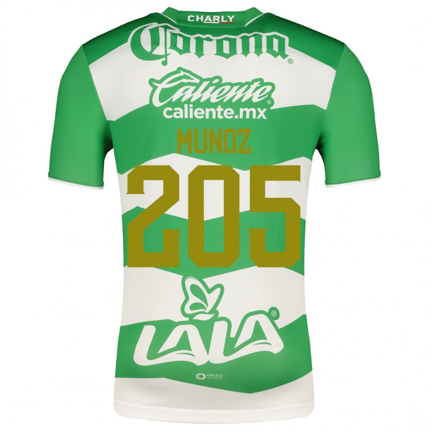Homem Camisola Guillermo Muñoz #205 Verde Principal 2023/24 Camisa