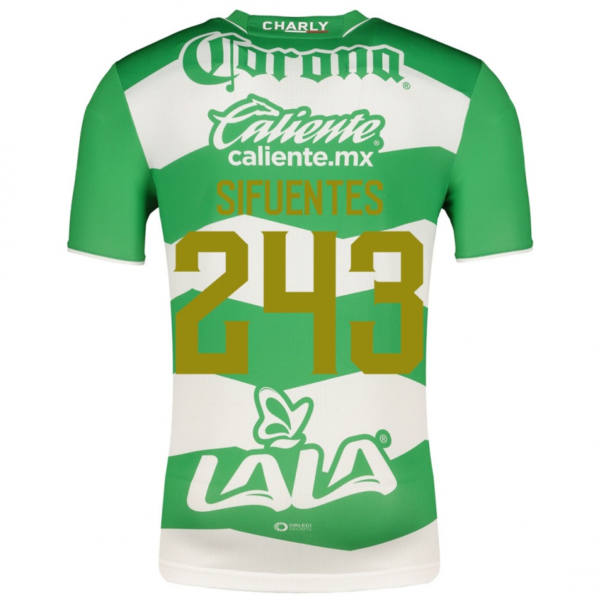 Homem Camisola José Sifuentes #243 Verde Principal 2023/24 Camisa
