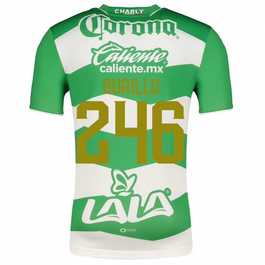 Homem Camisola Juan Burillo #246 Verde Principal 2023/24 Camisa