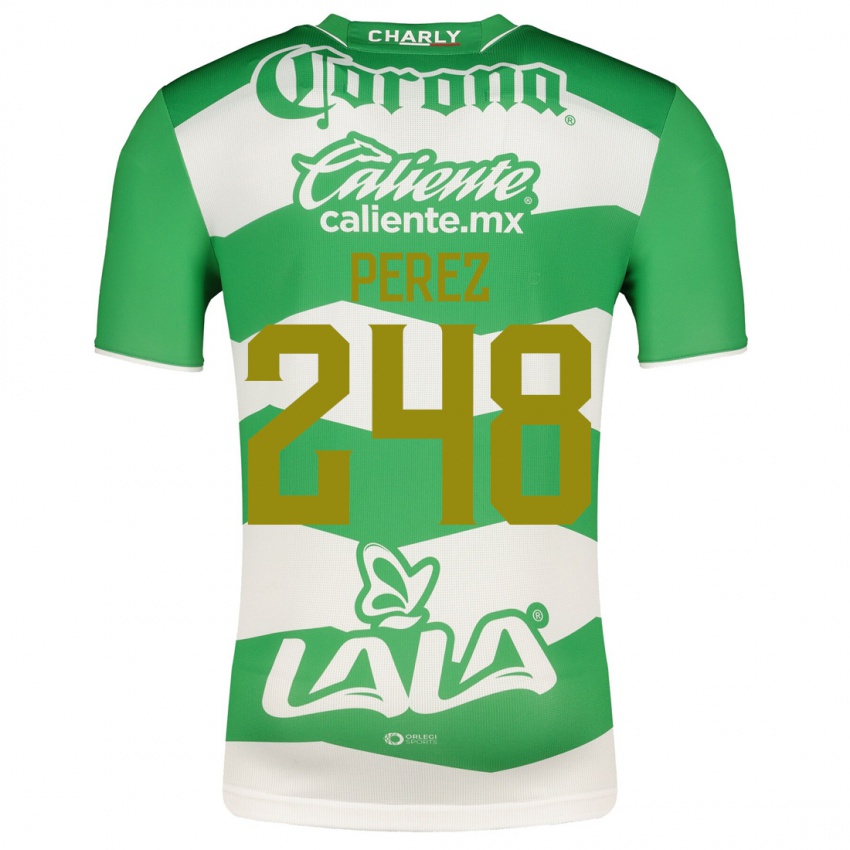 Homem Camisola Jonathan Pérez #248 Verde Principal 2023/24 Camisa