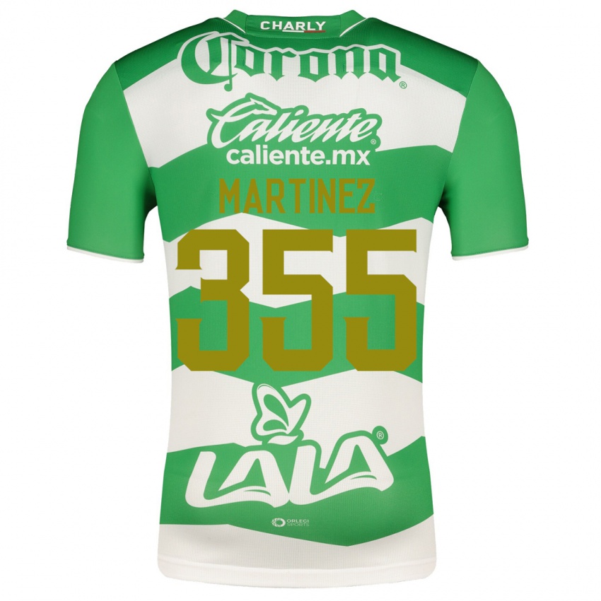 Homem Camisola Leonardo Martinez #355 Verde Principal 2023/24 Camisa